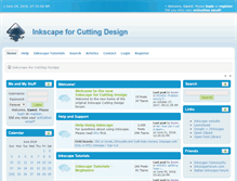 Tablet Screenshot of inkscapecuttingdesign.com